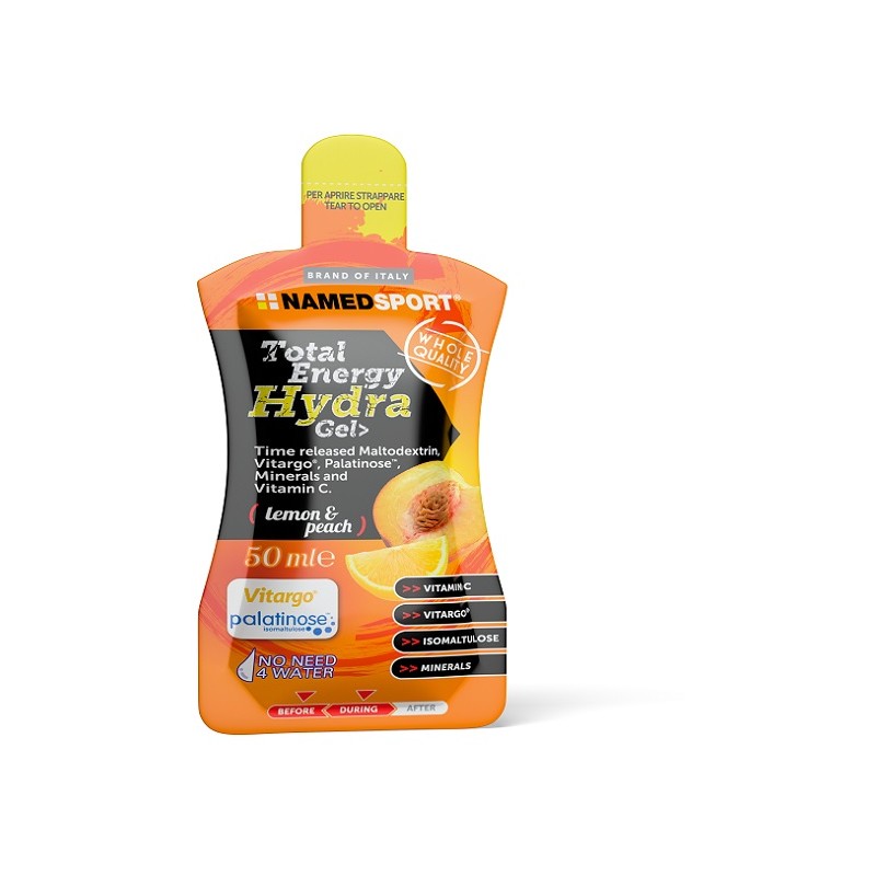 Namedsport Total Energy Hydra Gel Lemon & Peach 50 Ml