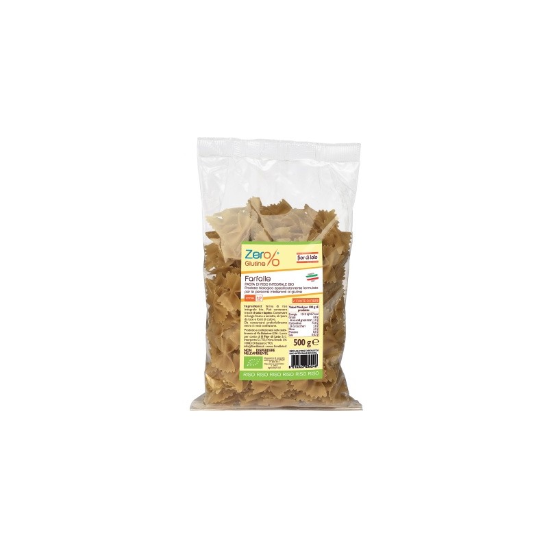 Biotobio Zer% Glutine Farfalle Di Riso Integrale Bio 500 G