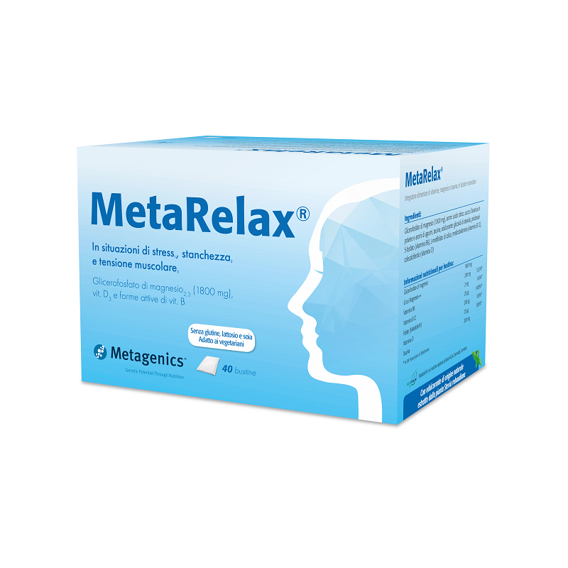 Metagenics Belgium Bvba Metarelax 40 Bustine New