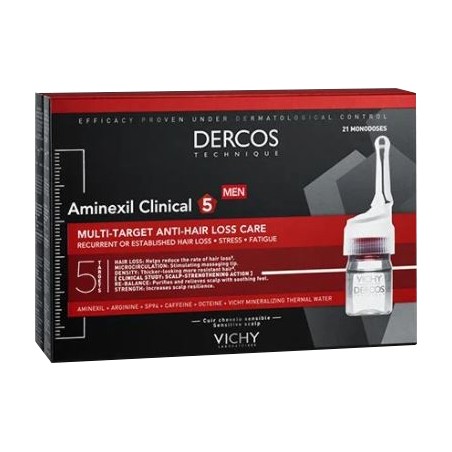 Vichy Dercos Aminexil Fiale 42 Uomo 6 Ml