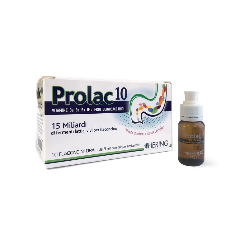 Hering Prolac10 Fermenti Lattici 15 Miliardi 10 Flaconcini 8 Ml