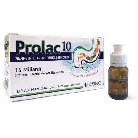 Hering Prolac10 Fermenti Lattici 15 Miliardi 10 Flaconcini 8 Ml