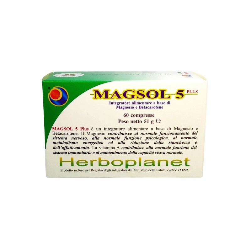 Herboplanet Magsol 5 Plus 60 Compresse