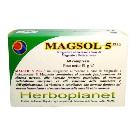 Herboplanet Magsol 5 Plus 60 Compresse