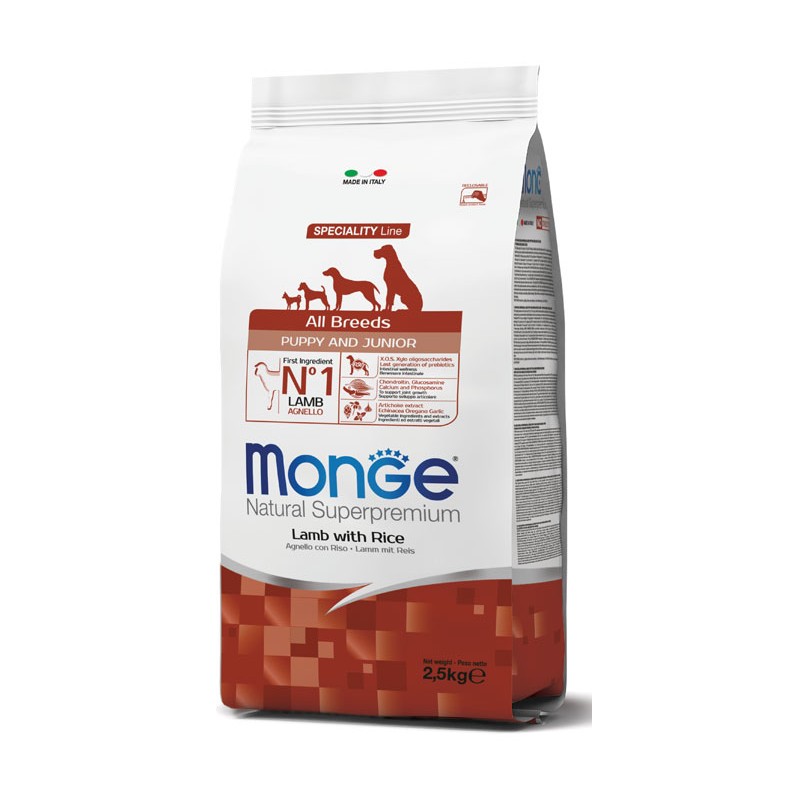 Monge & C. Monge All Breeds Puppy Agnello & Riso 2500 G