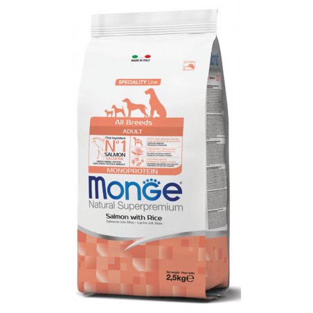 Monge & C. Monge All Breeds Adult Salmone & Riso 2500 G