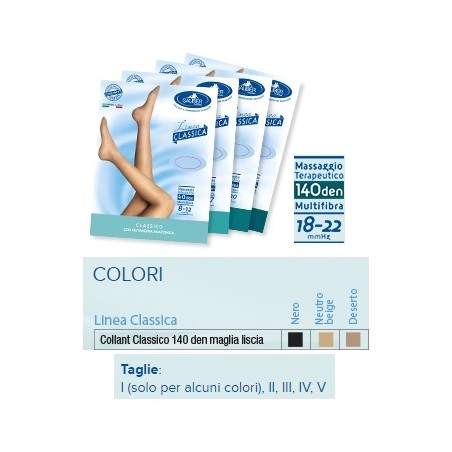 Desa Pharma Sauber Collant 140 Denari Maglia Liscia Nero 3 Linea Classica