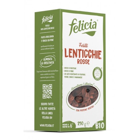 Andriani Felicia Bio Fusilli Di Lenticchie Rosse 250 G