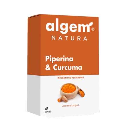 Algem Natura Piperina & Curcuma 45 Capsule