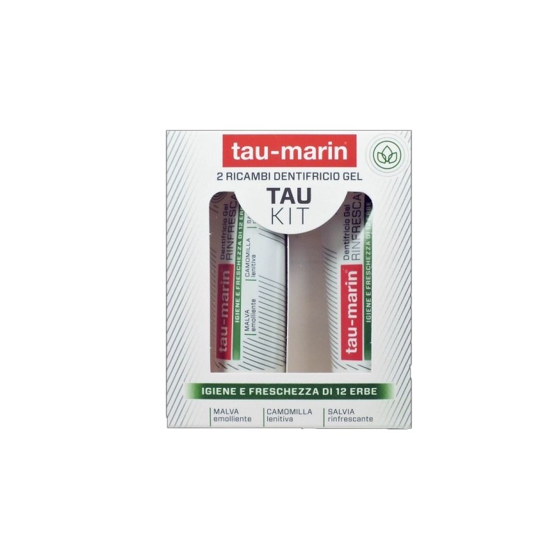 Alfasigma Tau Marin Dentifricio Rinfrescante Ricarica Tau Kit 2x20ml