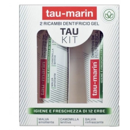 Alfasigma Tau Marin Dentifricio Rinfrescante Ricarica Tau Kit 2x20ml