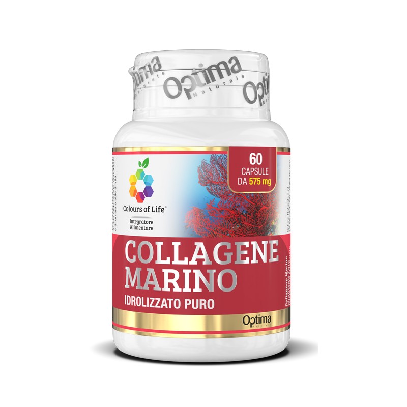 Optima Naturals Colours Of Life Collagene Marino Idrolizzato Puro 60 Capsule 575 Mg