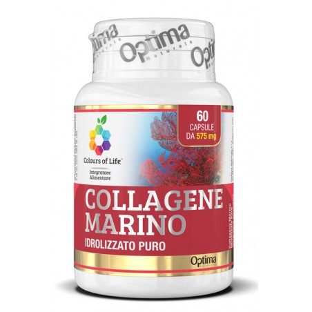 Optima Naturals Colours Of Life Collagene Marino Idrolizzato Puro 60 Capsule 575 Mg