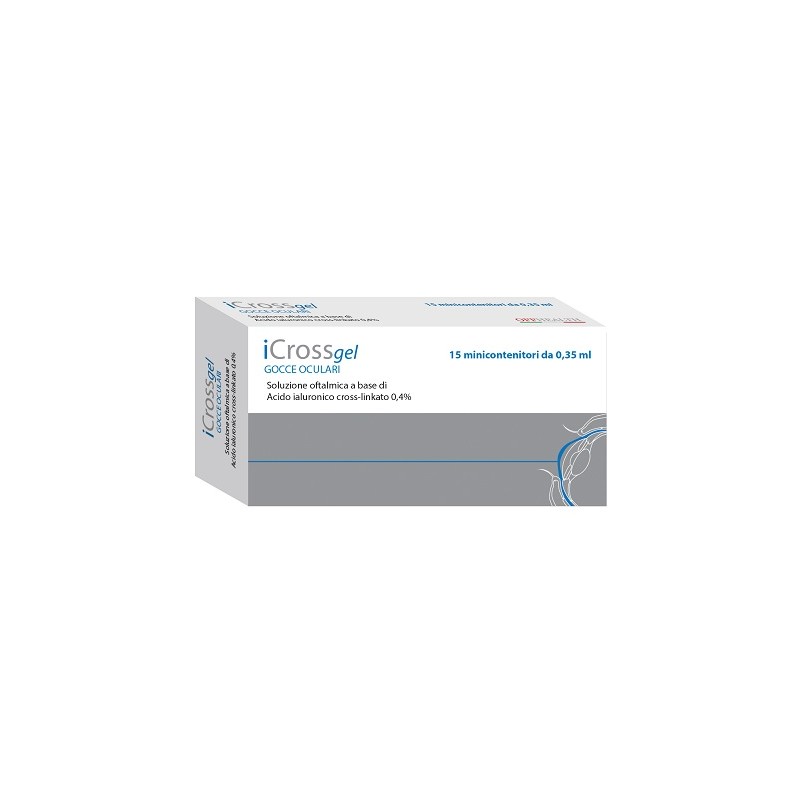 Offhealth Gocce Oculari Icross Gel Acido Ialuronico Cross-linkato 0,4% 15 Pezzi Da 0,35 Ml