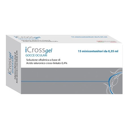 Offhealth Gocce Oculari Icross Gel Acido Ialuronico Cross-linkato 0,4% 15 Pezzi Da 0,35 Ml