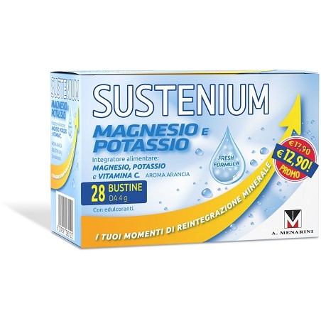 A. Menarini Ind. Farm. Riun. Sustenium Magnesio Potassio 28 Bustine Promo