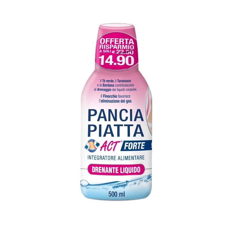 F&f Pancia Piatta Act Forte Drenante Liquido 500 Ml