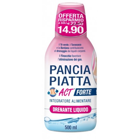 F&f Pancia Piatta Act Forte Drenante Liquido 500 Ml