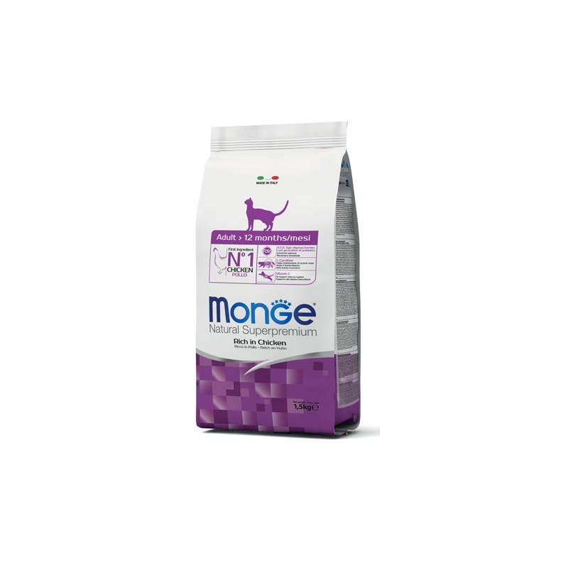 Monge & C. Monge Natural Superpremium Secco Gatto Adult Cat 1,5 Kg