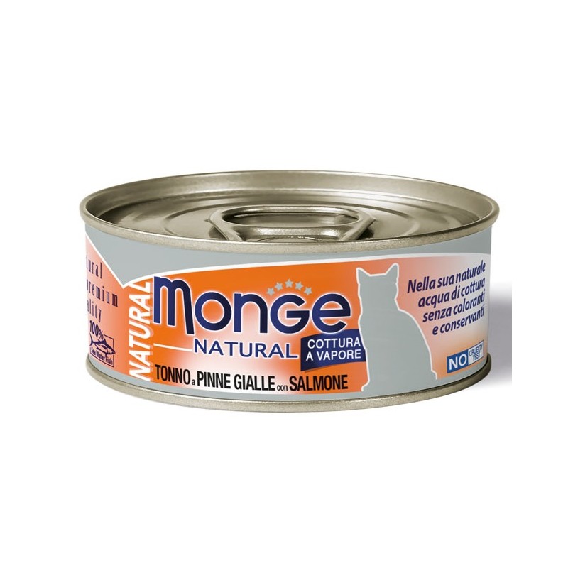 Monge & C. Monge Natural Quality Gatto Monge Natural Tonno Del Pacifico Con Salmone 80 G