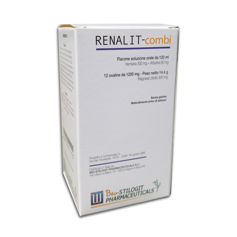 Bio Stilogit Pharmaceutic. Renalit-combi 12 Ovaline + Sciroppo 120 Ml