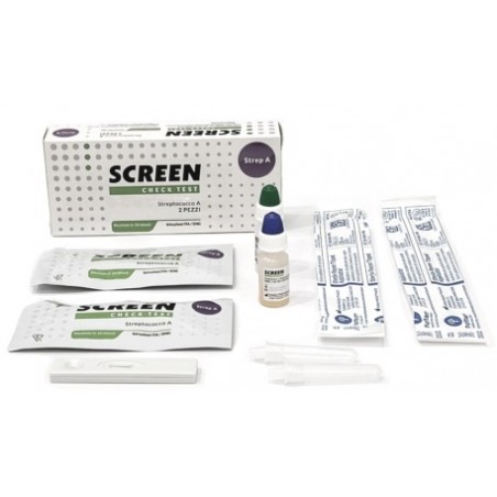 Screen Pharma S Test Rapido Streptococco Tampone Faringeo Screen 2 Pezzi