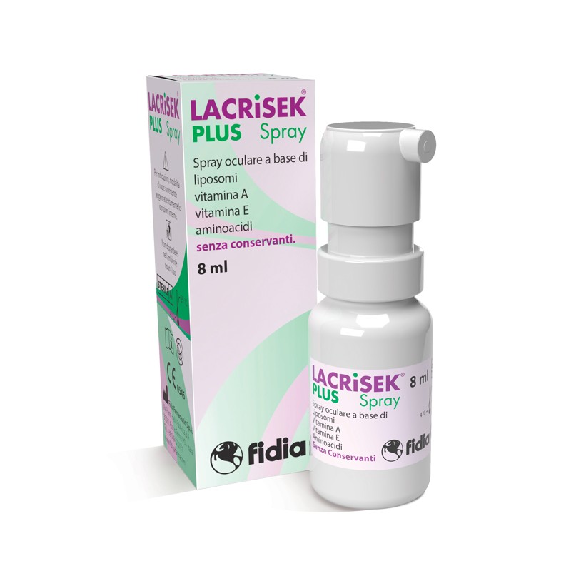 Fidia Farmaceutici Lacrisek Plus Spray Senza Conservanti Soluzione Oftalmica 8 Ml