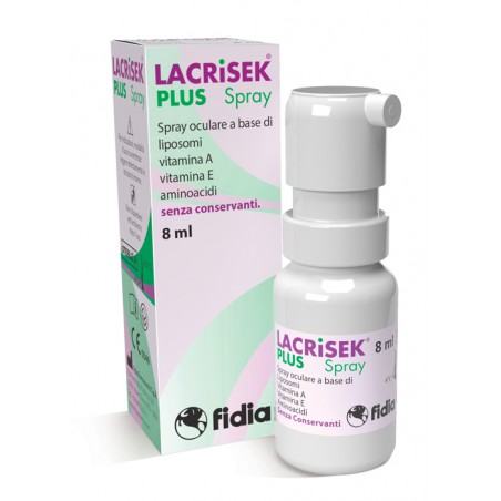 Fidia Farmaceutici Lacrisek Plus Spray Senza Conservanti Soluzione Oftalmica 8 Ml