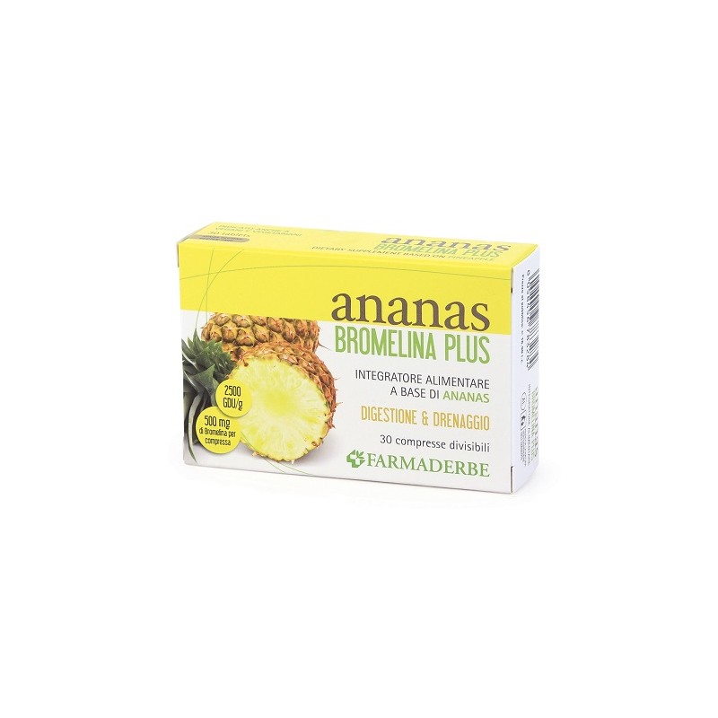 Farmaderbe Ananas Bromelina Plus 30 Compresse