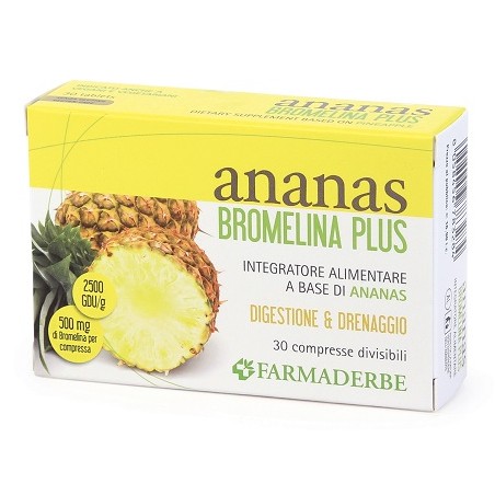 Farmaderbe Ananas Bromelina Plus 30 Compresse