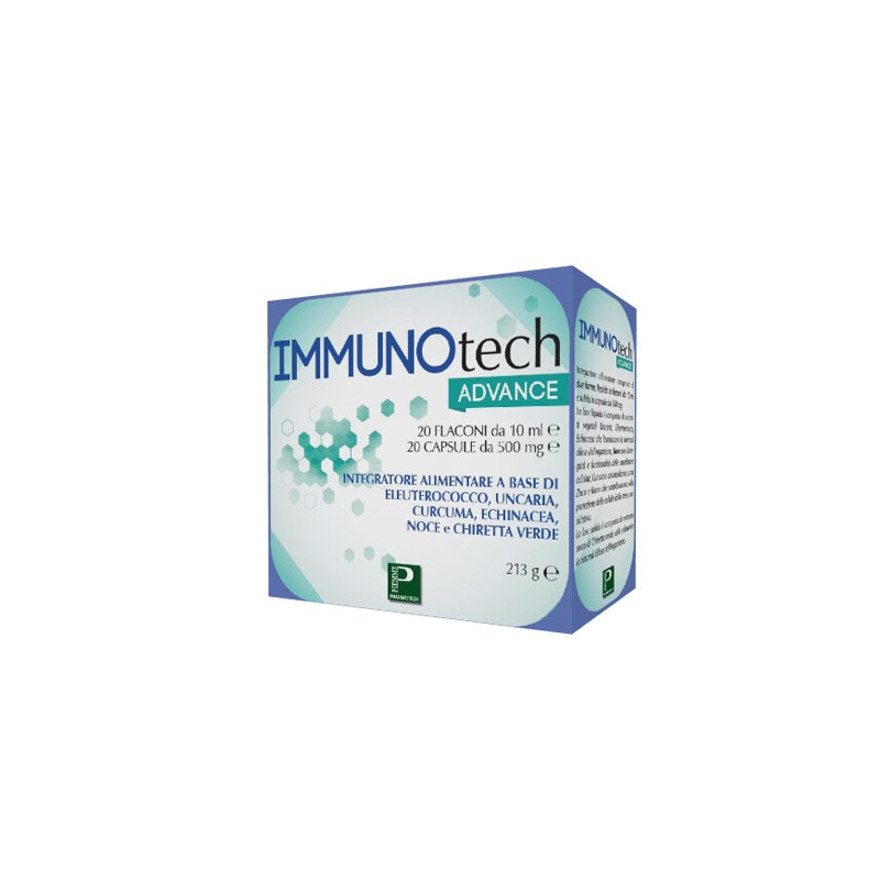 Piemme Pharmatech Italia Immunotech Advance 20 Flaconcini + 20 Capsule