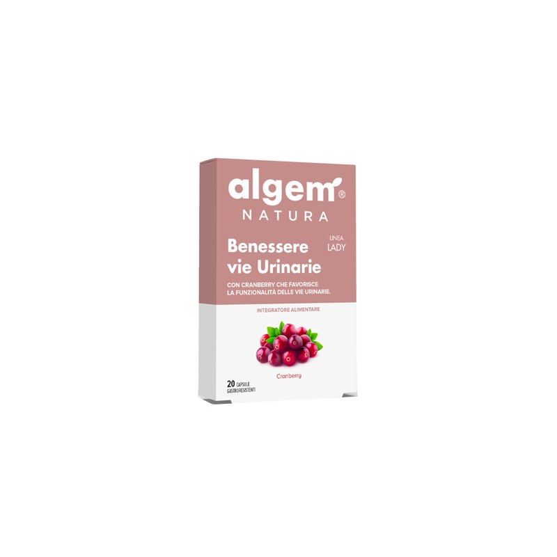 Algem Natura Algem Lady Benessere Vie Urinarie 20 Capsule 710 Mg