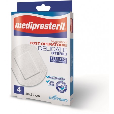 Corman Medicazione Post Operatoria Medipresteril Delicata Tnt 10x12cm 5 Pezzi