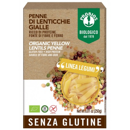 Probios Societa' Benefit Probios Penne Lenticchie Gialle 250 G