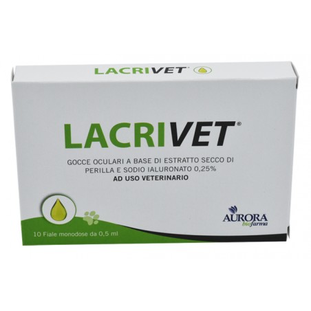 Aurora Biofarma Lacrivet Gocce Oculari Strip 10 Flaconcini 0,5 Ml