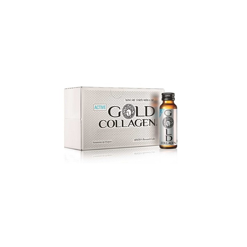 Minerva Research Labs Gold Collagen Active 10 Flaconcini 50 Ml