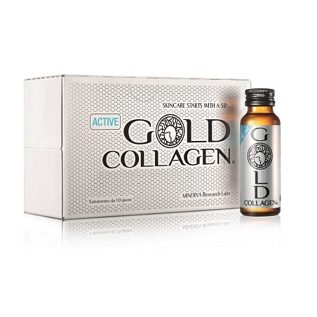 Minerva Research Labs Gold Collagen Active 10 Flaconcini 50 Ml