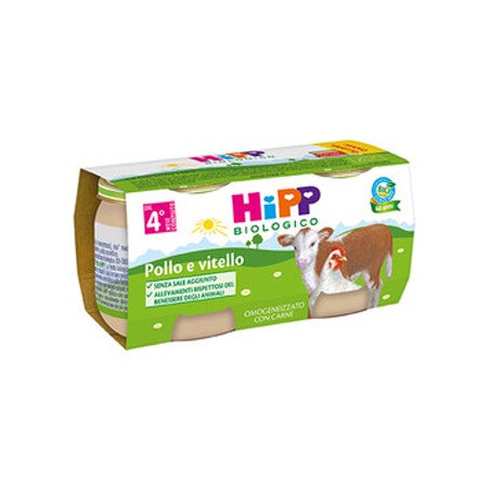 Hipp Italia Hipp Bio Hipp Bio Omogeneizzato Pollo Vitello 2x80 G