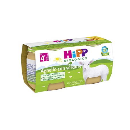 Hipp Italia Hipp Bio Omogeneizzato Agnello Con Verdure 2x80 G