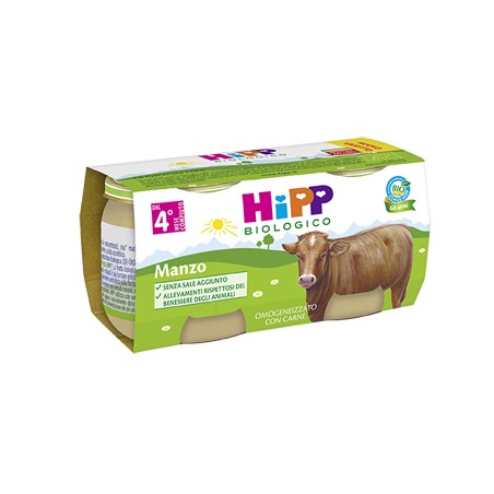 Hipp Italia Hipp Bio Hipp Bio Omogeneizzato Manzo 2x80 G