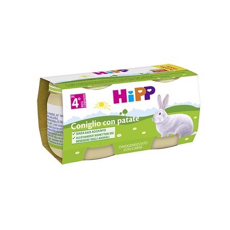 Hipp Italia Hipp Omogeneizzato Coniglio Con Patate 2x80 G