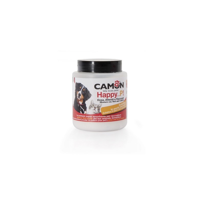 Camon Happy P Polvere Assorbente Raccolta Urine E Feci Molli Cani E Gatti 100 G