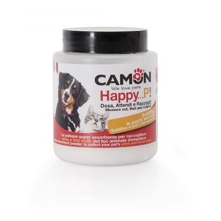 Camon Happy P Polvere Assorbente Raccolta Urine E Feci Molli Cani E Gatti 100 G