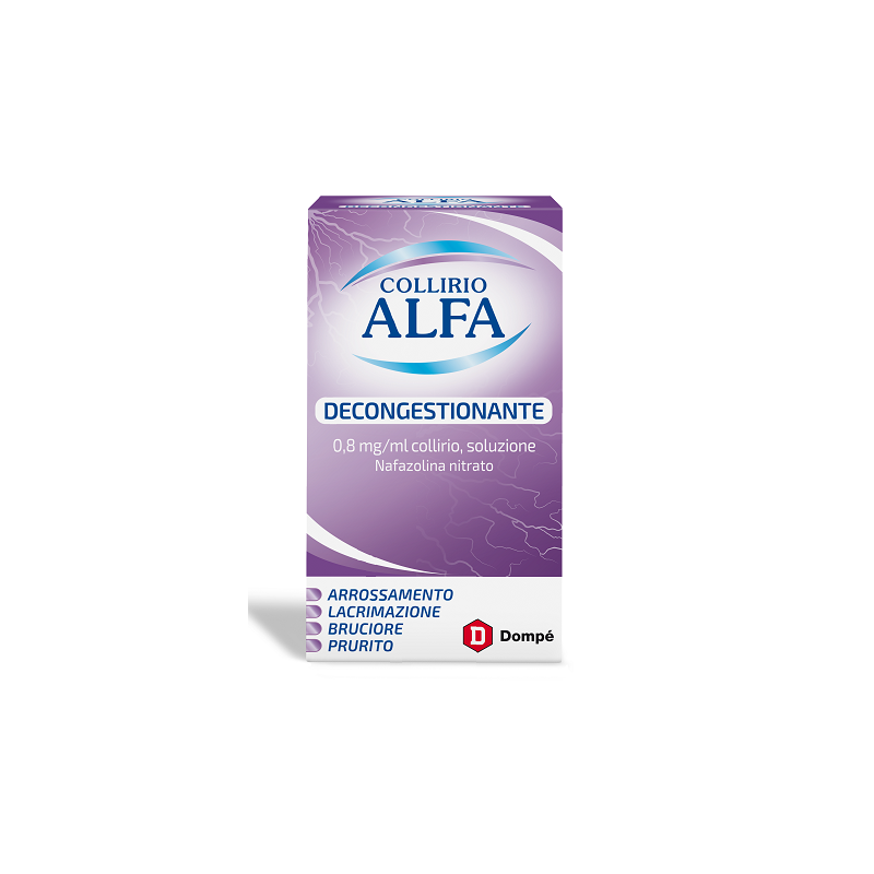 Collirio Alfa Decongestionante 0,8 Mg/ml Collirio goccie flacone da 10 ml