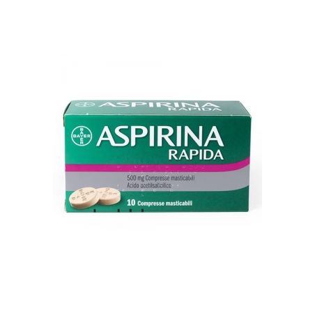 Bayer Aspirina Rapida 500 Mg Compresse Masticabili Acido Acetilsalicilico