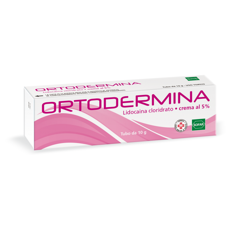 Ortodermina Crema Al 5%  Lidocaina Cloridrato 10 gr