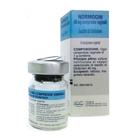 Laboratori Baldacci Normogin 40 Mg Compresse Vaginali Bacillo Di Döderlein