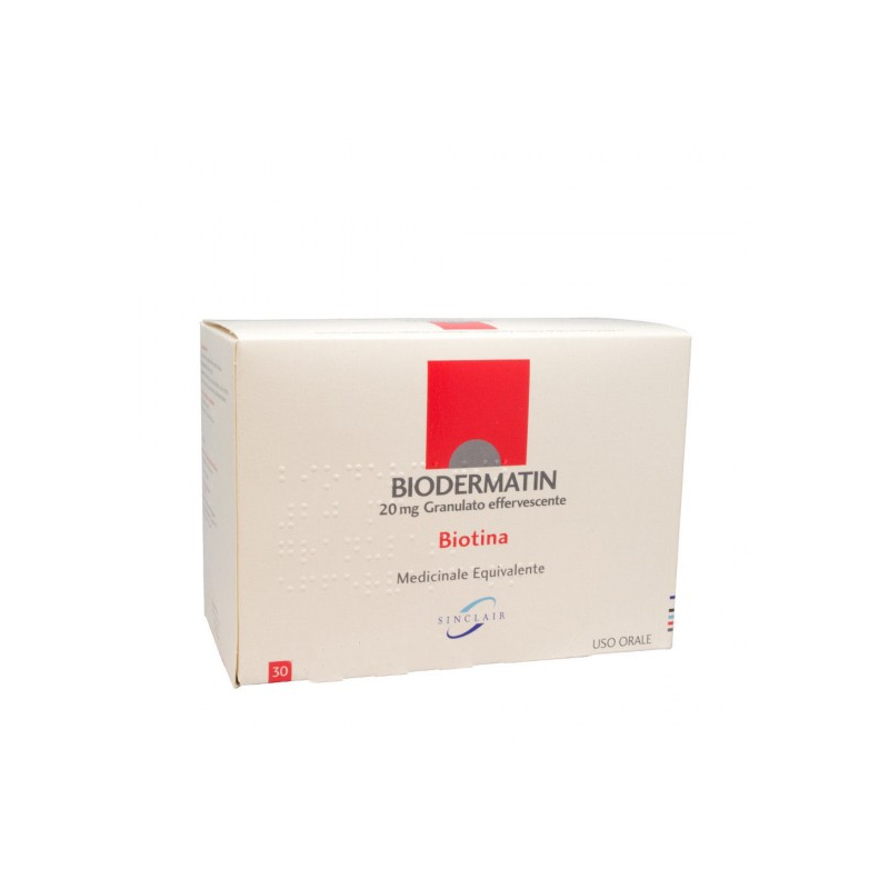 Biodermatin 20 Mg Granulato Effervescente Biotina 30 bustine