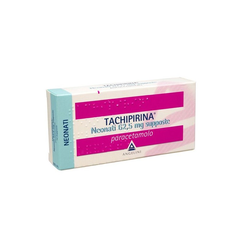 Tachipirina 62,5 mg supposte pediatriche di Paracetamolo