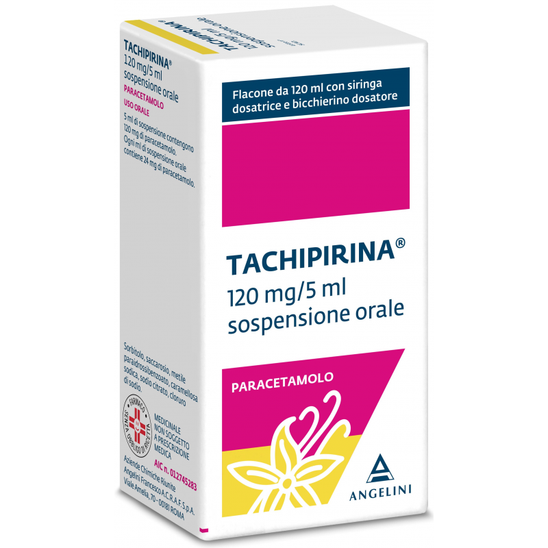 Angelini Tachipirina 120 Mg/5 Ml Sospensione Orale Paracetamolo